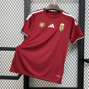 2025/26 Hungary Home Jersey Red Football Shirt Front View