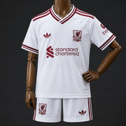 2026/27 Kids Liverpool Away Jersey & Shorts Set Front View