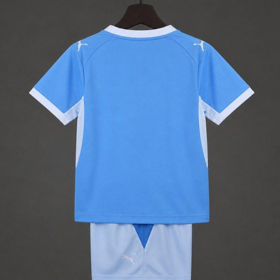 2026/27 Kids Manchester City Home Jersey Set Back View