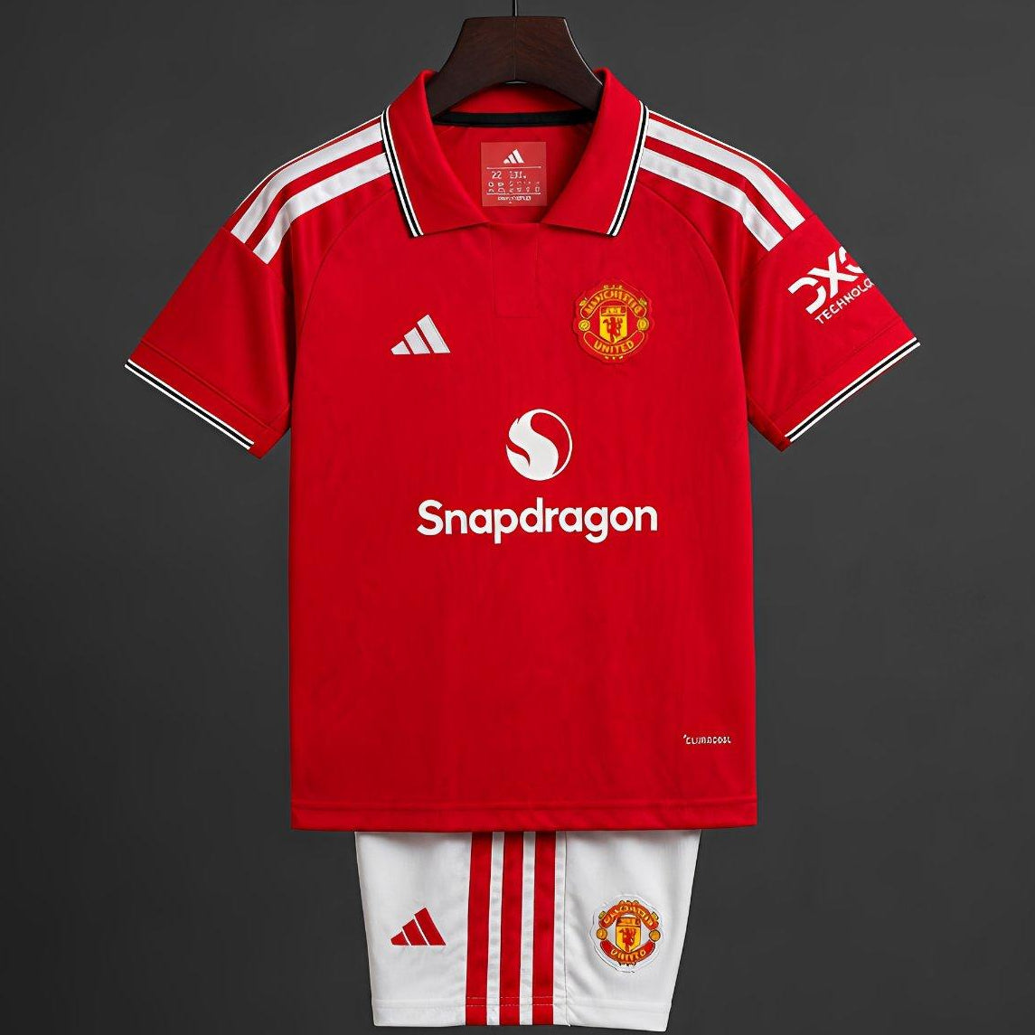 2026/27 Kids Manchester United Home Jersey Set Front View