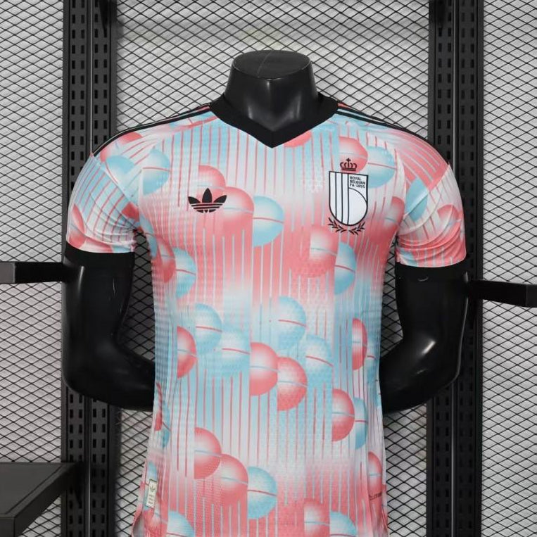 2026 Belgium Away Jersey Pastel Football Shirt Front View
