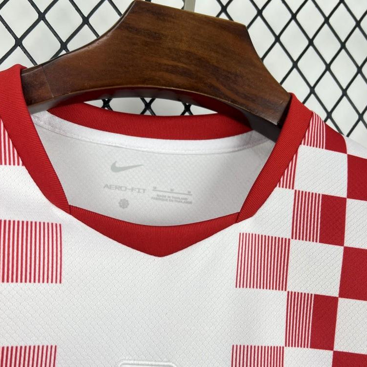 2026 Croatia World Cup Home Jersey Front View Collar
