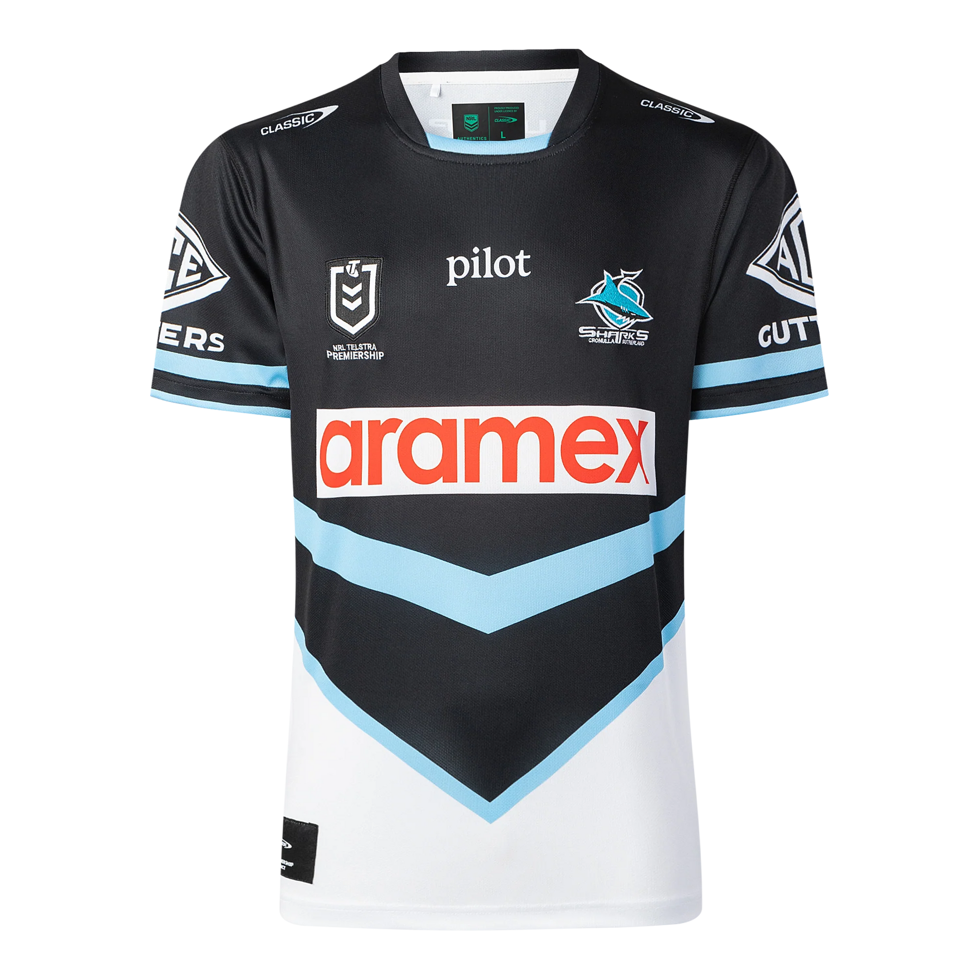 2026 Cronulla Sharks NRL home jersey front view
