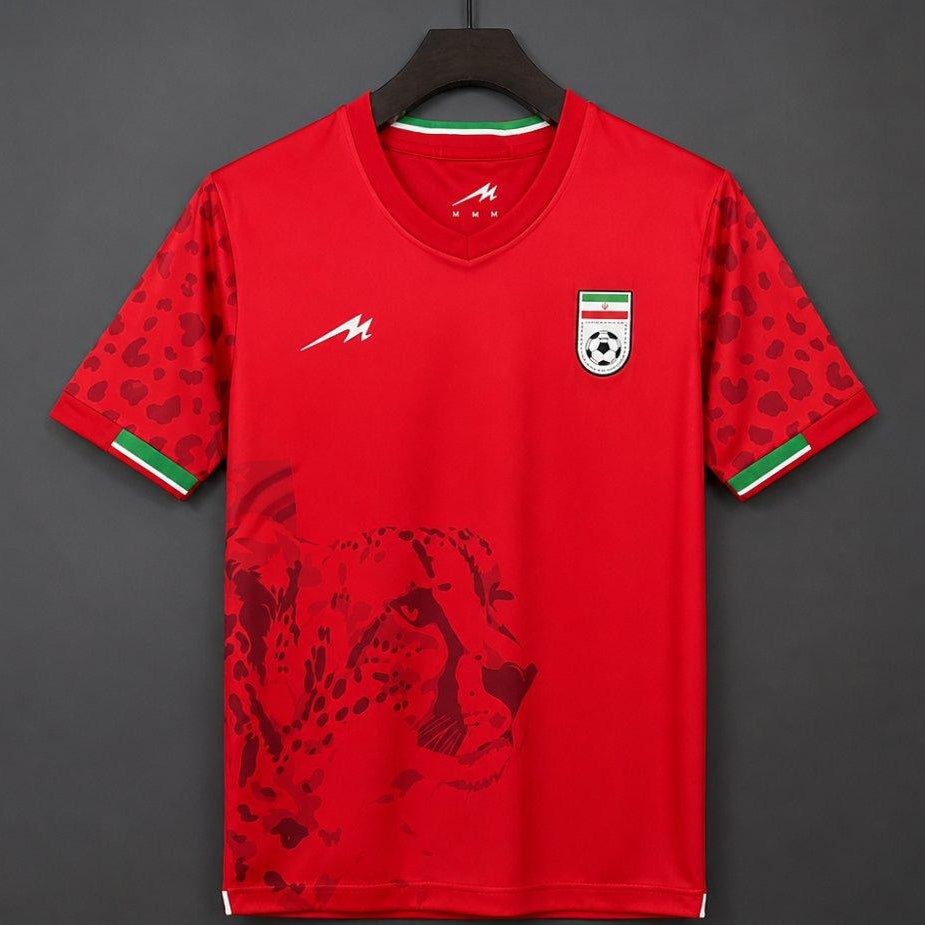2026 Iran Away Red Jersey Front View