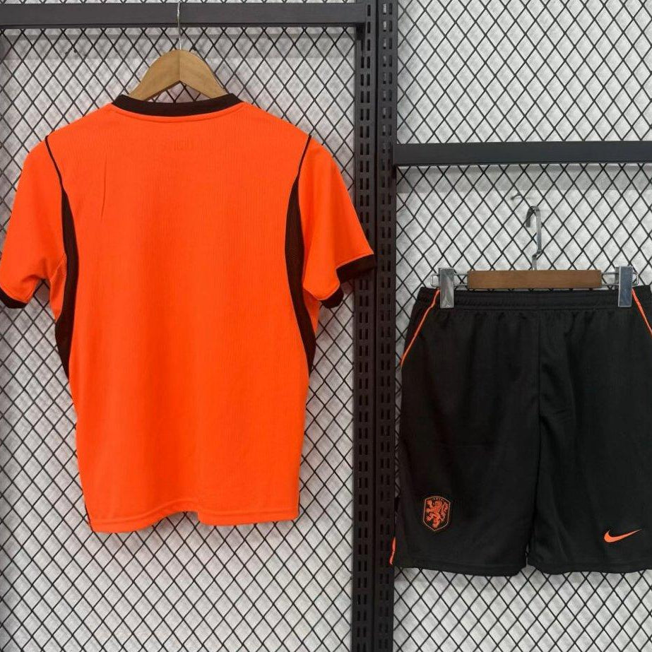 2026 Kids Netherlands Home Jersey Kit Back View