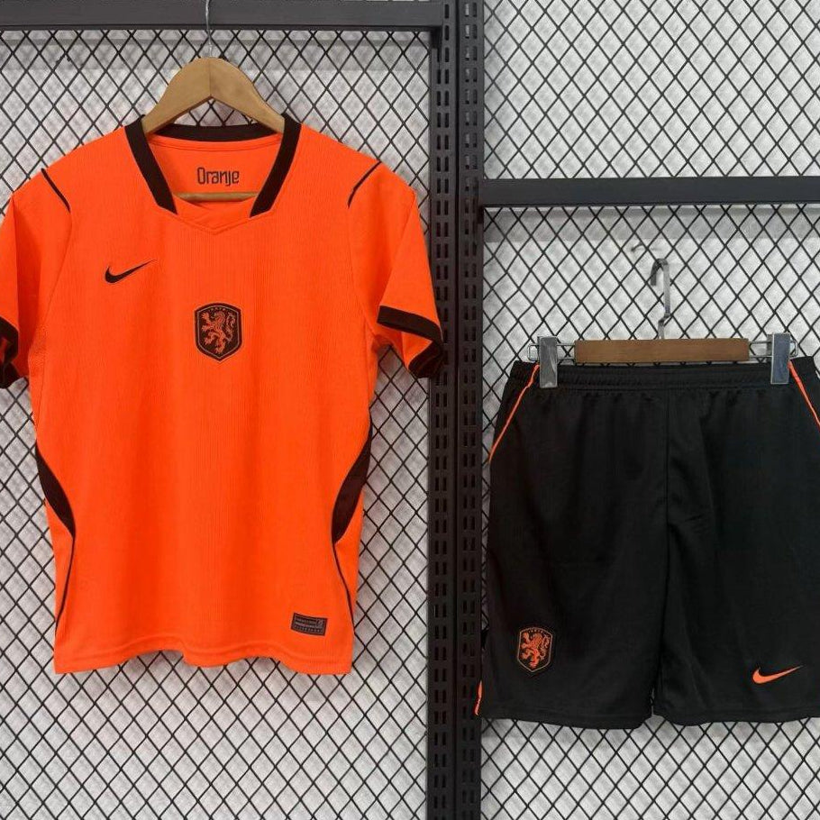 2026 Kids Netherlands Home Jersey Kit Front View