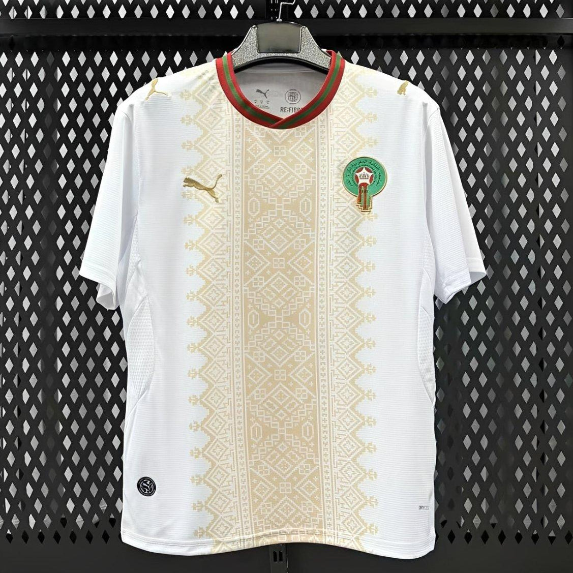 2026 Morocco Away Jersey White Football Shirt Front View