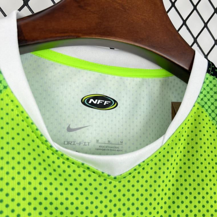 2026 Nigeria Away Jersey Green Front View Collar