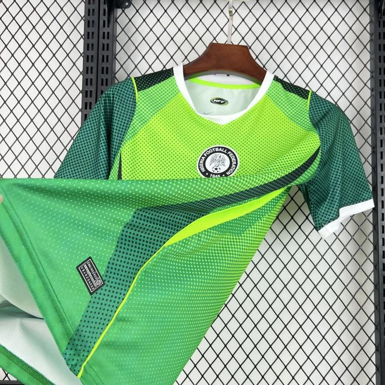 2026 Nigeria Away Jersey Green Front View Details