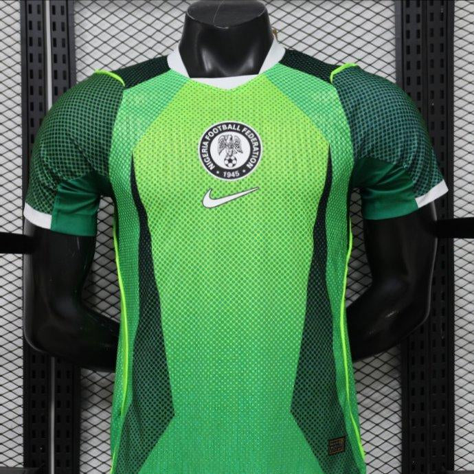 2026 Nigeria Away Jersey Green Front View Player