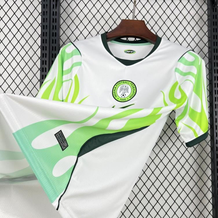 2026 Nigeria Home Jersey White Green Front View Details