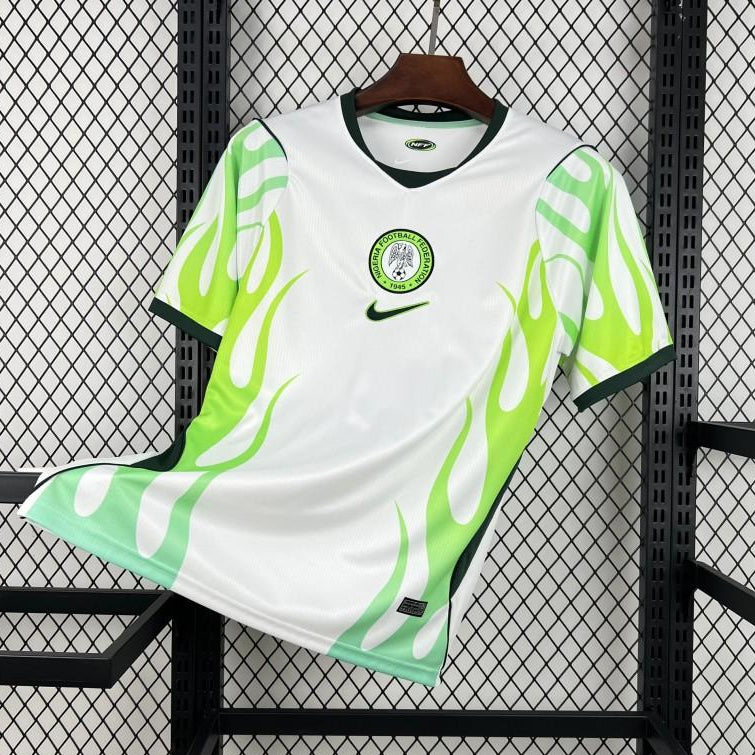 2026 Nigeria Home Jersey White Green Front View