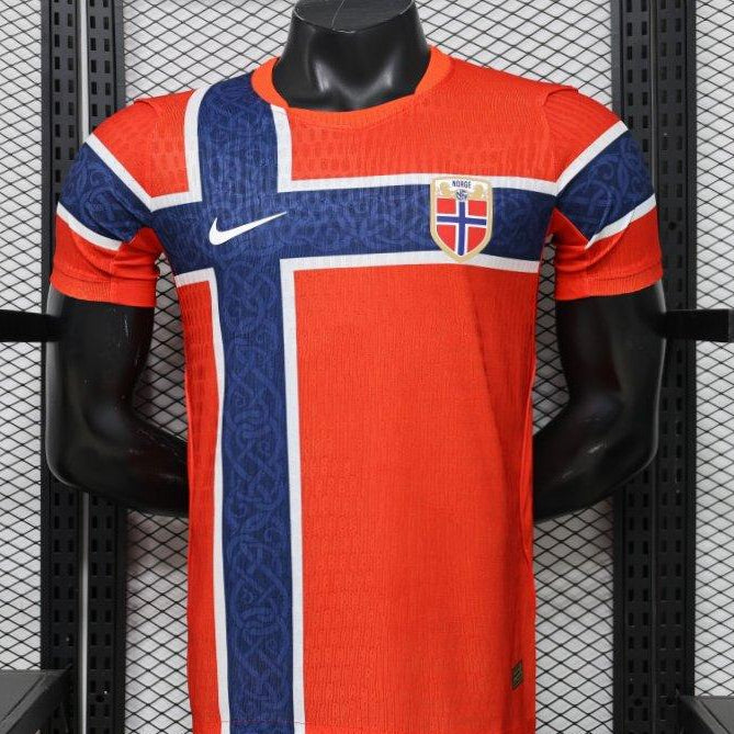 2026 Norway Home World Cup Jersey Red Front View Player