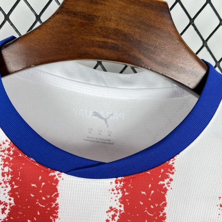2026 Paraguay Home World Cup Jersey Front View Collar