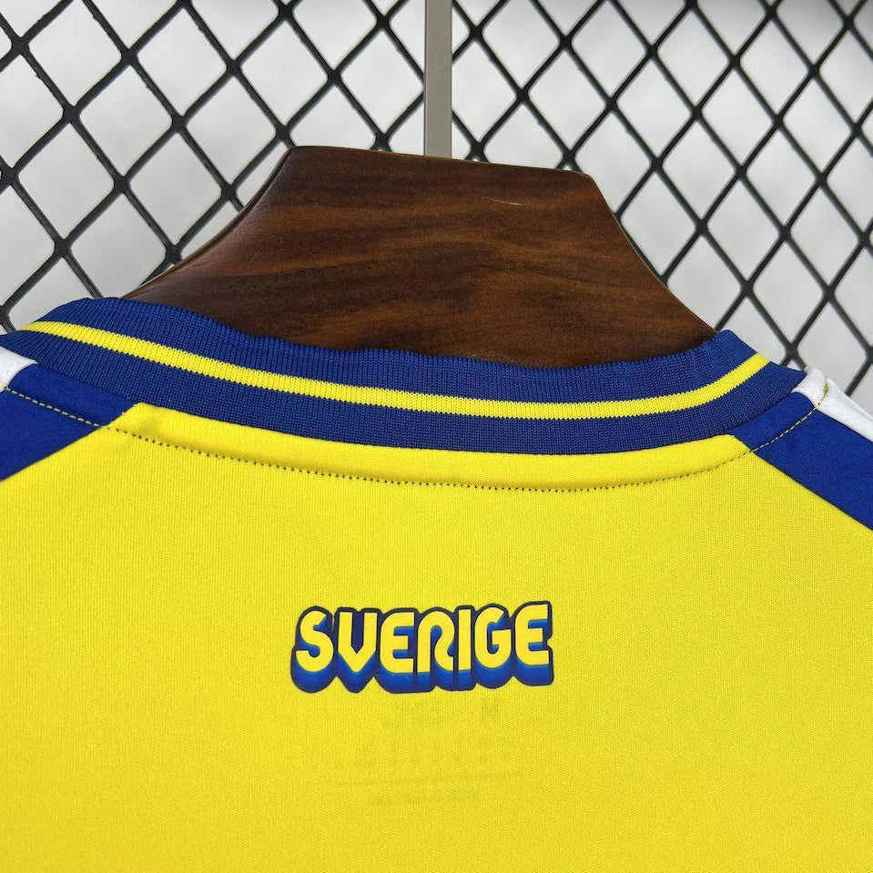 2026 Sweden Home World Cup Jersey Back View Collar