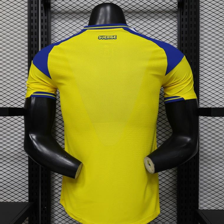 2026 Sweden Home World Cup Jersey Back View Player
