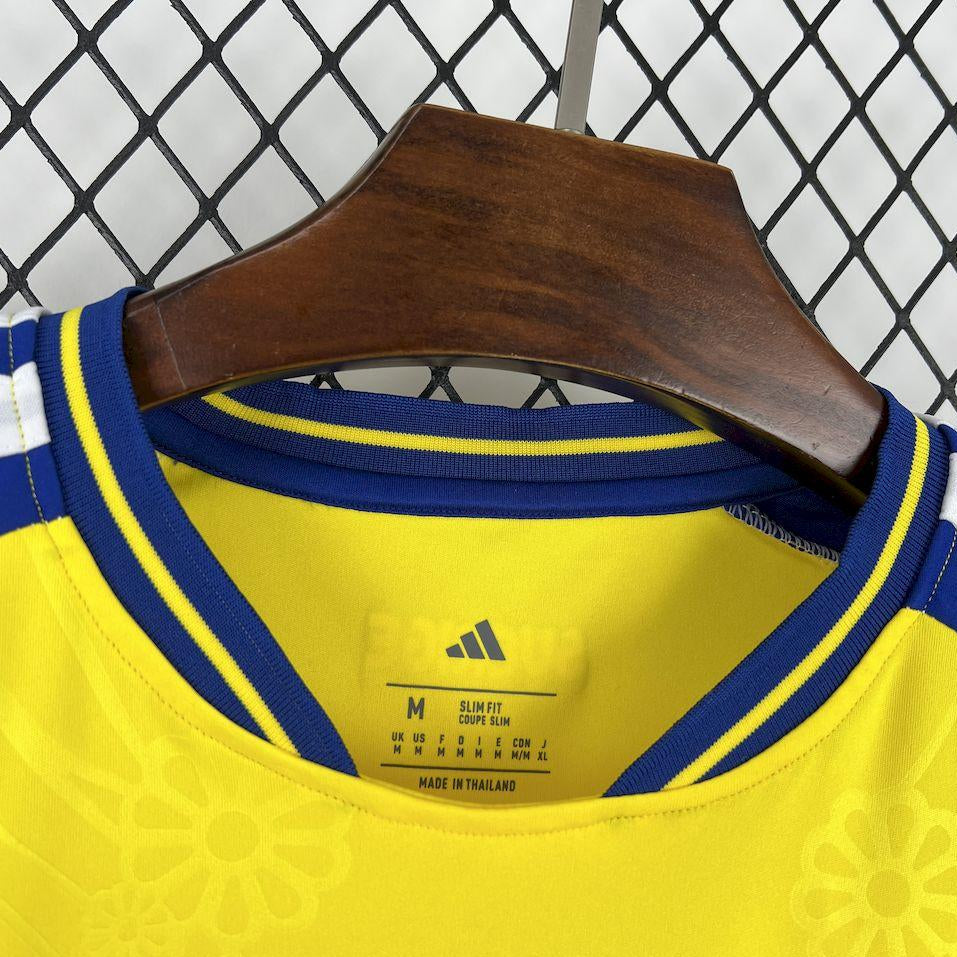 2026 Sweden Home World Cup Jersey Front View Collar