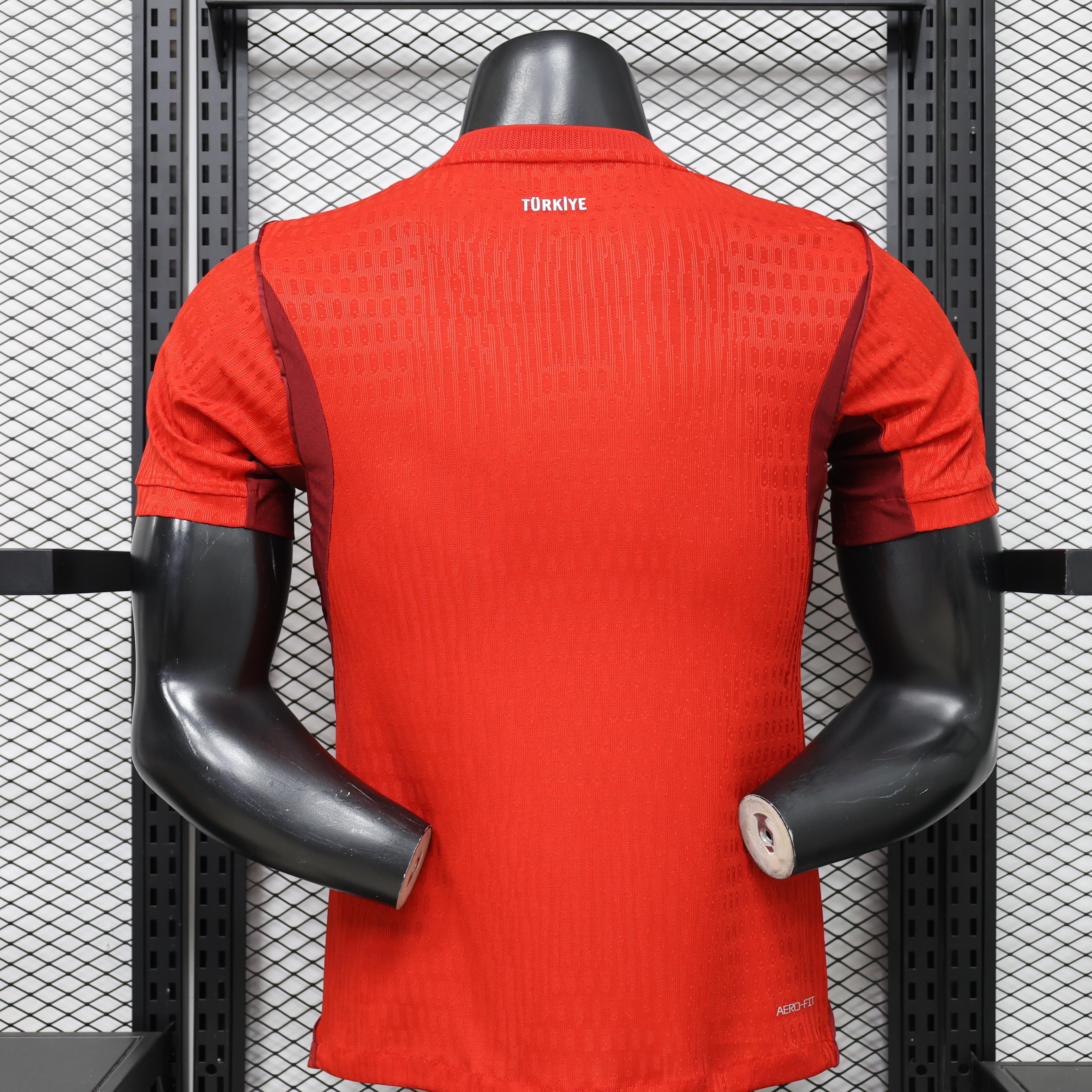 2026 Turkey Home World Cup Jersey Back View Player