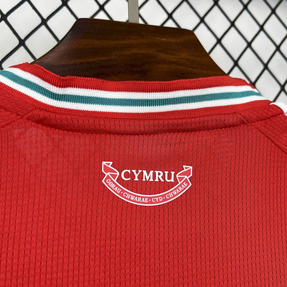 2026 Wales World Cup Home Jersey Back View Collar