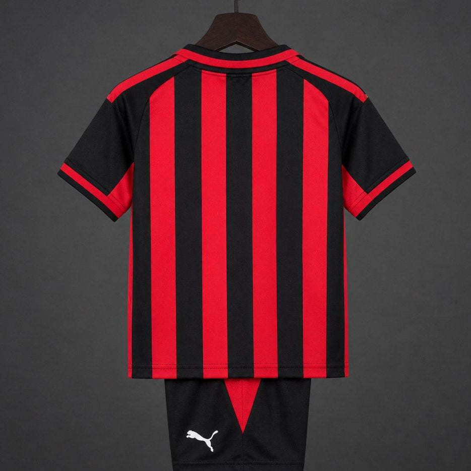 26/27 Kids AC Milan Home Jersey Set Back View