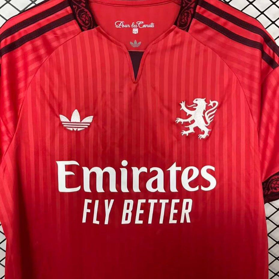 26/27 Olympique Lyonnais Away Jersey Front View Crest