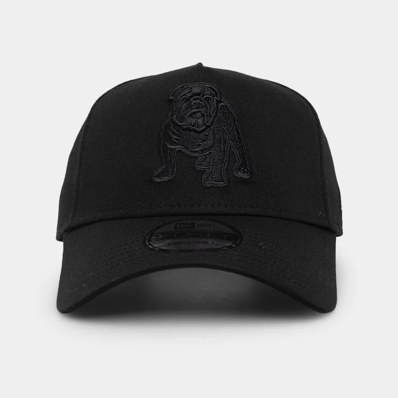 Canterbury-Bankstown Bulldogs 'Black On Black' 9FORTY A-Frame Snapback
