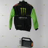 Monster Energy Kawasaki Jacket Black Green Racing Bomber Bridgestone