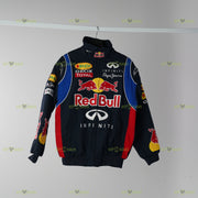 Red Bull Racing Jacket Navy Multi Sponsor F1 Infiniti Team Bomber