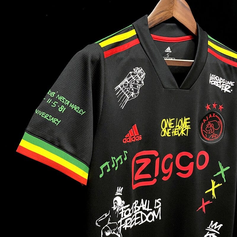 25/26 Ajax Black Bob Marley Tribute Jersey