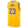 Los Angeles Lakers Nike Icon Edition Swingman Jersey - Gold - Lebron James - Unisex