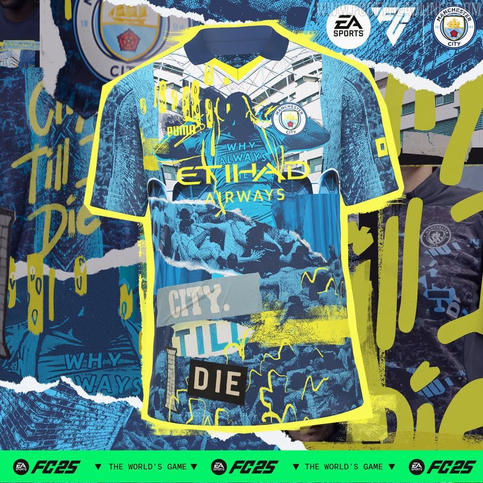 Manchester City Special Bright Aqua-Blazing Blue Jersey 2025/26