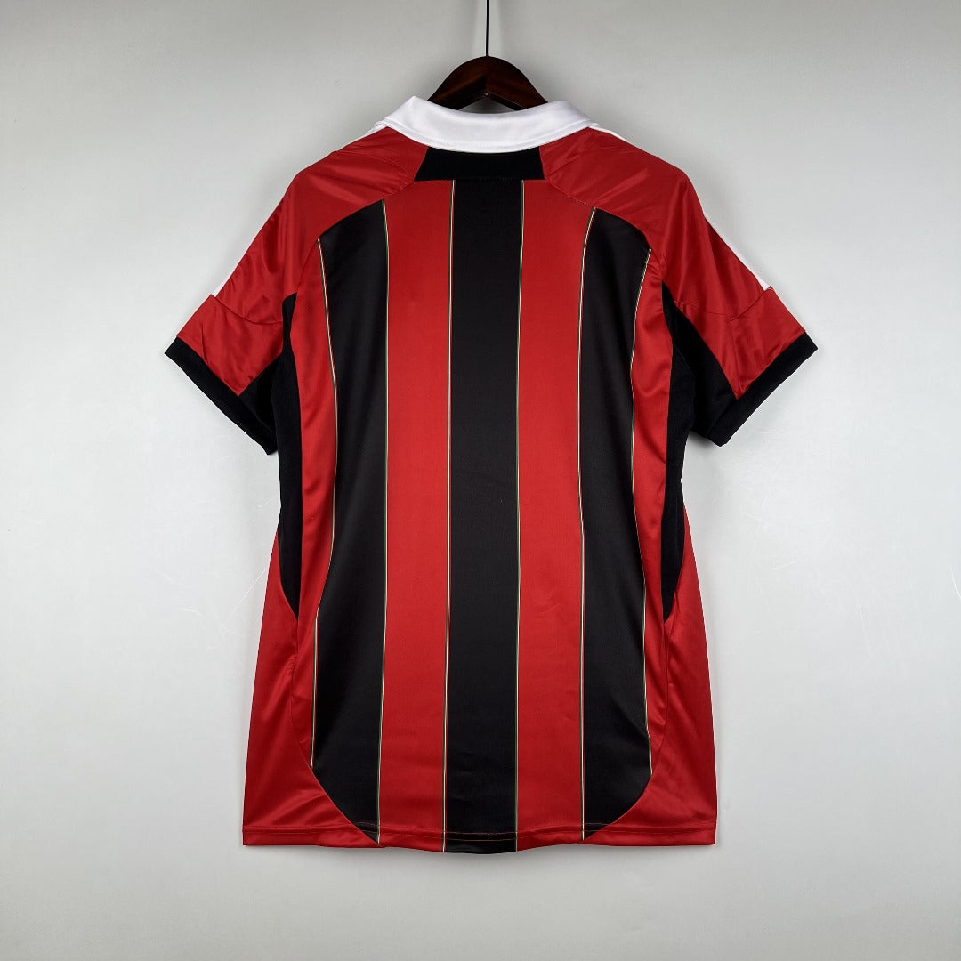 AC Milan Home Jersey 2012/13 back view with red and black stripes