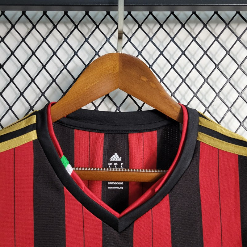 AC Milan Home Jersey 2013/14 V-neck collar detail