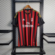 AC Milan Home Jersey 2013/14 front view with red and black stripes