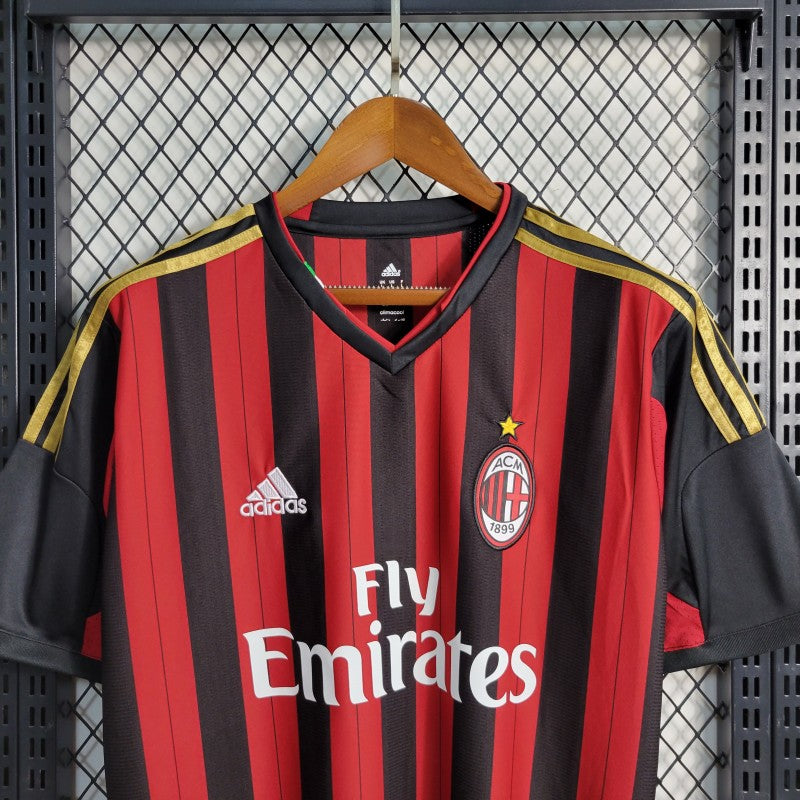 AC Milan Home Jersey 2013/14 upper front design detail
