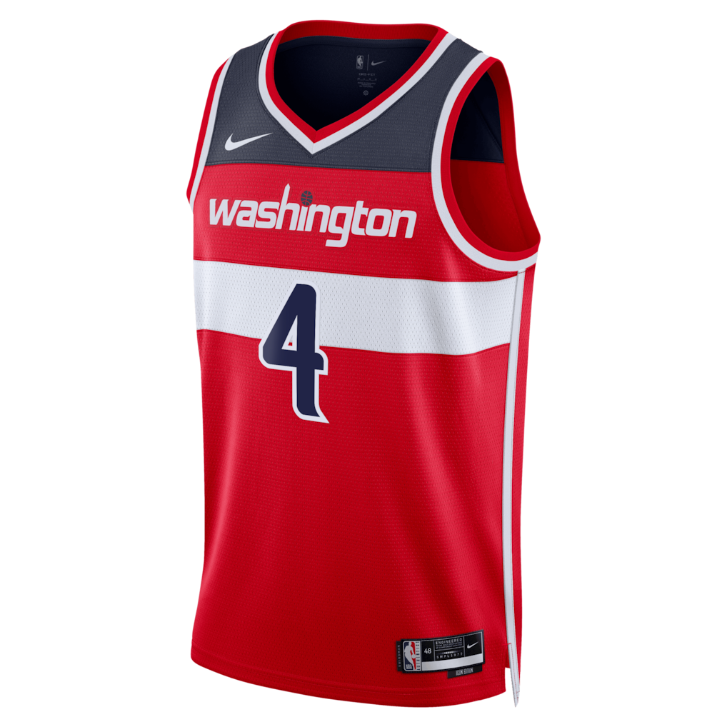 AJ Dybantsa Washington Wizards Icon Edition Swingman Jersey front view