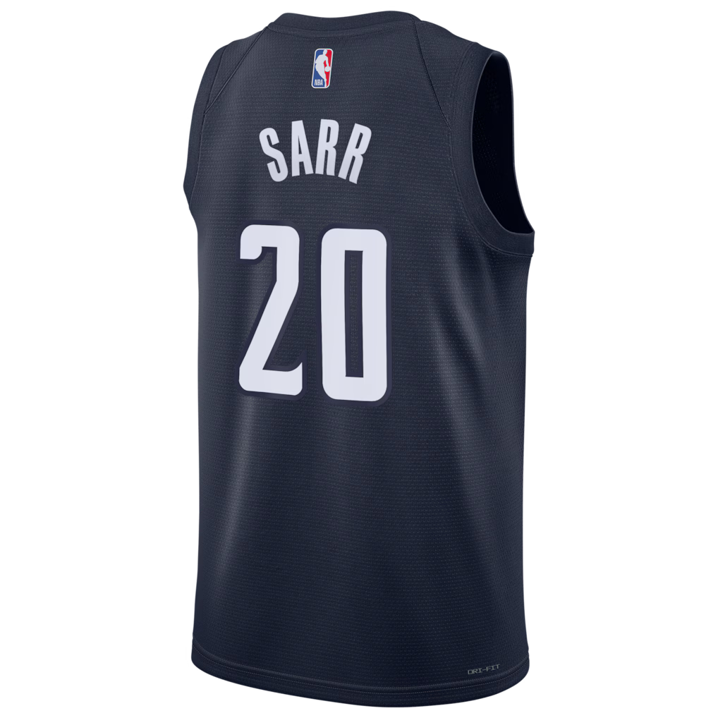 Alex Sarr Washington Wizards Statement Edition Swingman Jersey back view