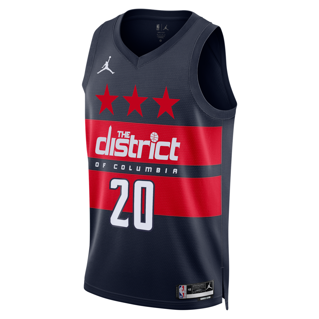 Alex Sarr Washington Wizards Statement Edition Swingman Jersey front view