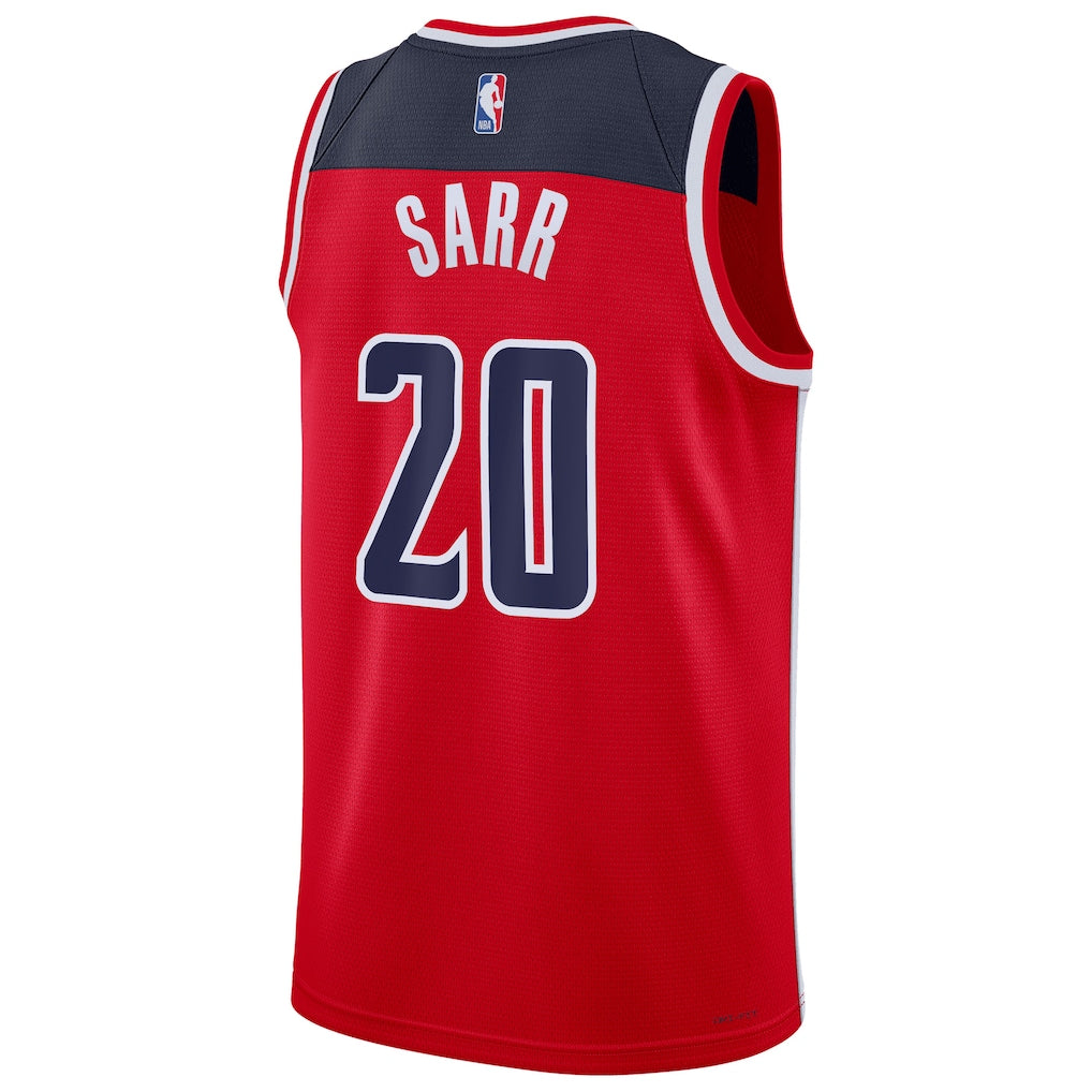 Alexandre Sarr Washington Wizards Icon Swingman Jersey back view