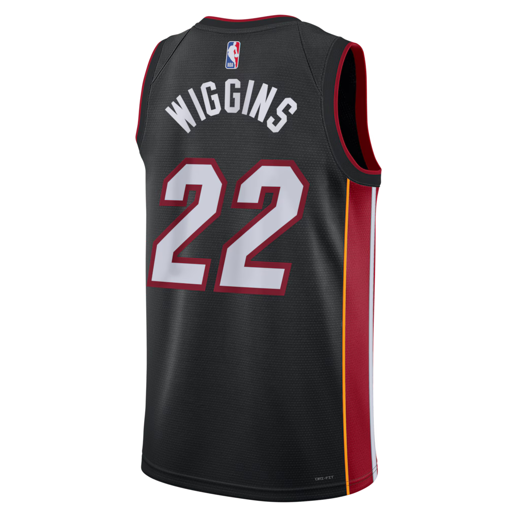 Andrew Wiggins Miami Heat Icon Edition Swingman Jersey back view
