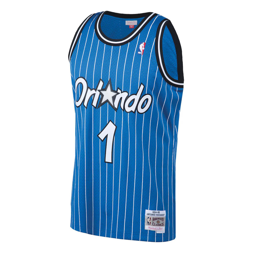 Anfernee Hardaway Orlando Magic Hardwood Classics Swingman Jersey front view