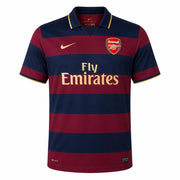 Arsenal Third Jersey 2007/08 front view in navy and burgundy with gold detailing