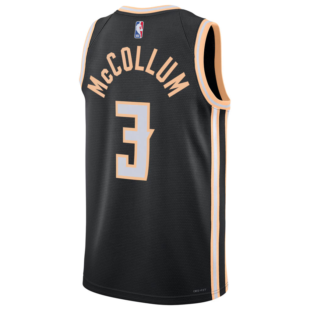 Atlanta Hawks CJ McCollum #3 City Edition Jersey 2025/26 Back View