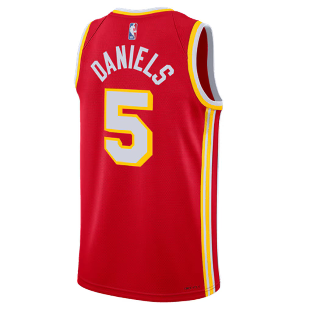 Atlanta Hawks Dyson Daniels Icon Edition Swingman Jersey Back View