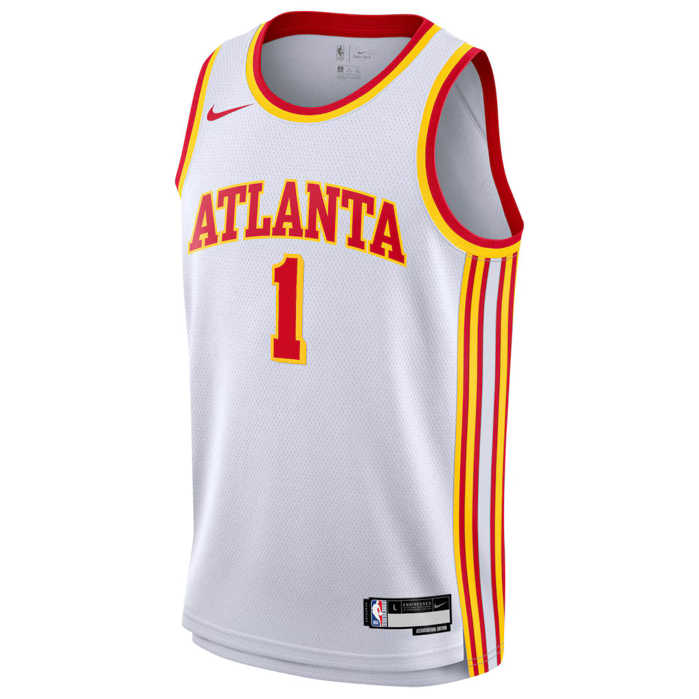 Atlanta Hawks Jalen Johnson Association Edition Swingman Jersey Front View