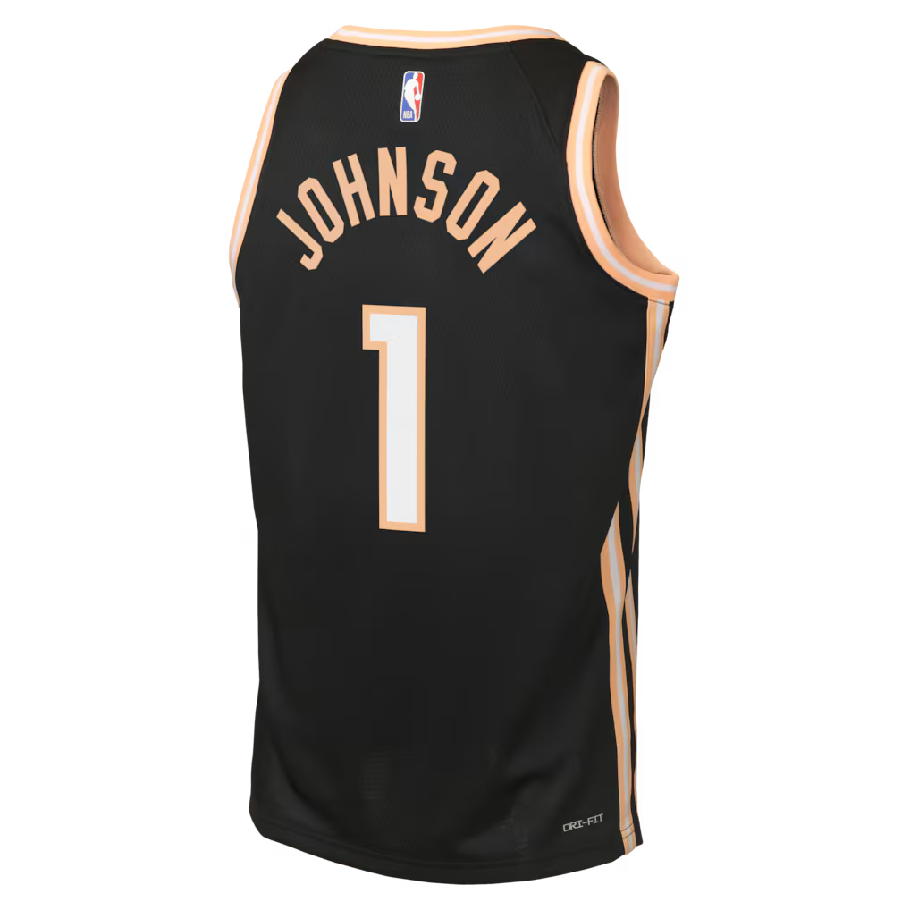 Atlanta Hawks Jalen Johnson City Edition Swingman Jersey 2025/26 Back View