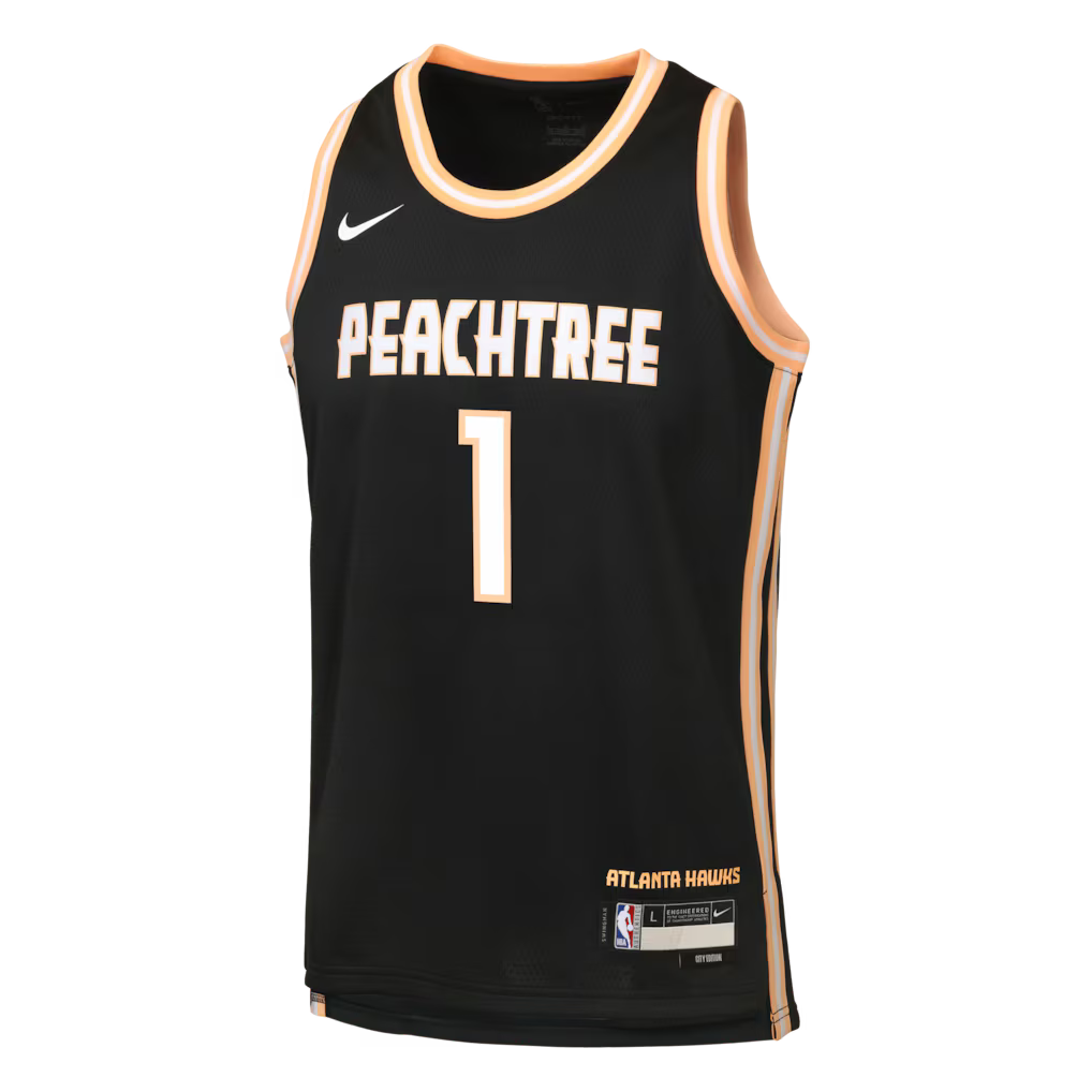 Atlanta Hawks Jalen Johnson City Edition Swingman Jersey 2025/26 Front View