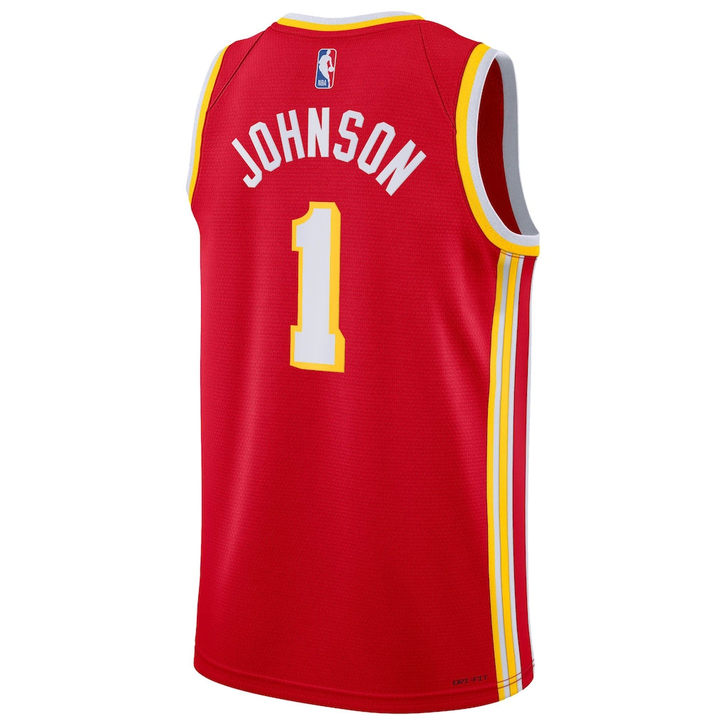 Atlanta Hawks Jalen Johnson #1 Icon Edition Jersey Back View