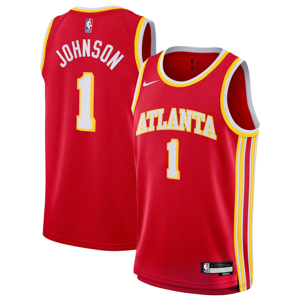 Jalen Johnson #1 Atlanta Hawks Red Swingman Jersey