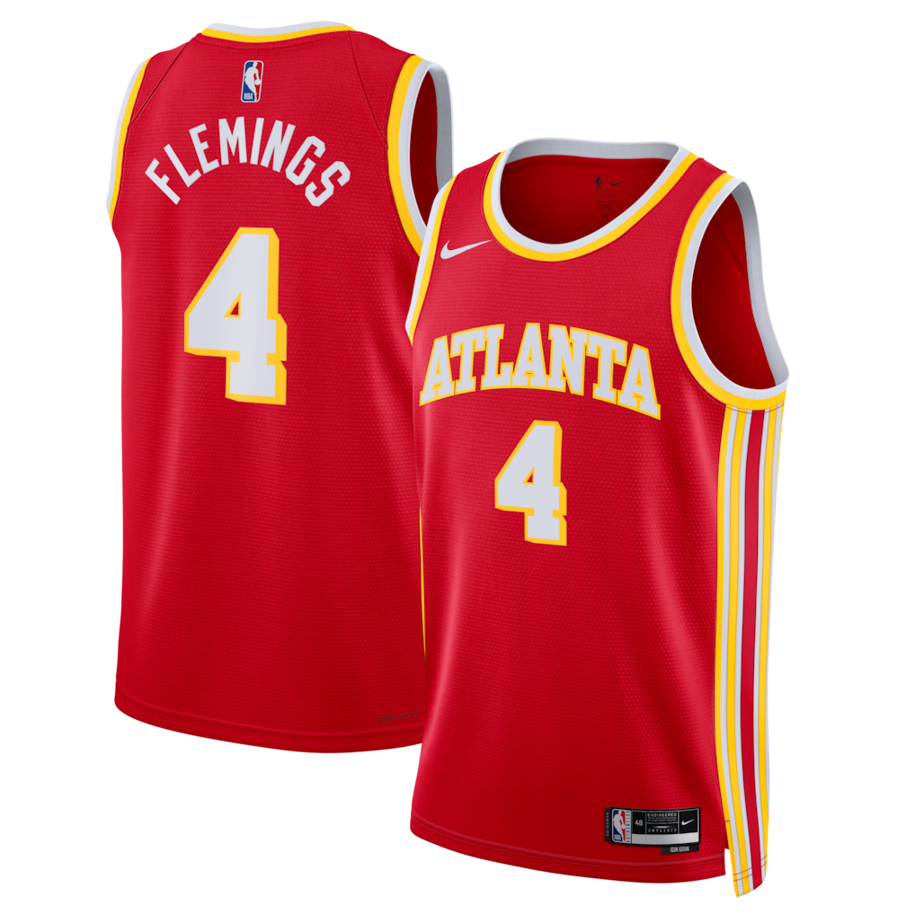Atlanta Hawks Kingston Flemings Icon Edition Swingman Jersey 